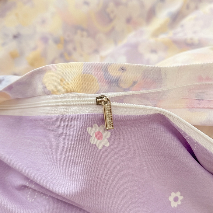 91家纺网 家纺一手货源 找家纺 绵庭家纺 2025新款12868全棉套件单品系列二单被套 香颂蝶舞