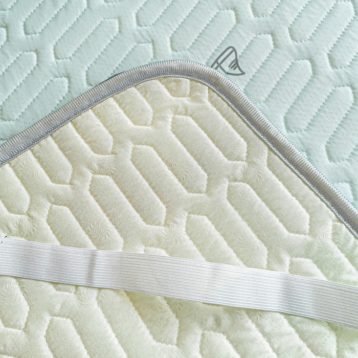 91家纺网 家纺一手货源 找家纺 富馨莱 2025新款A类凉感丝空气纤维凉席学生款 太空蓝