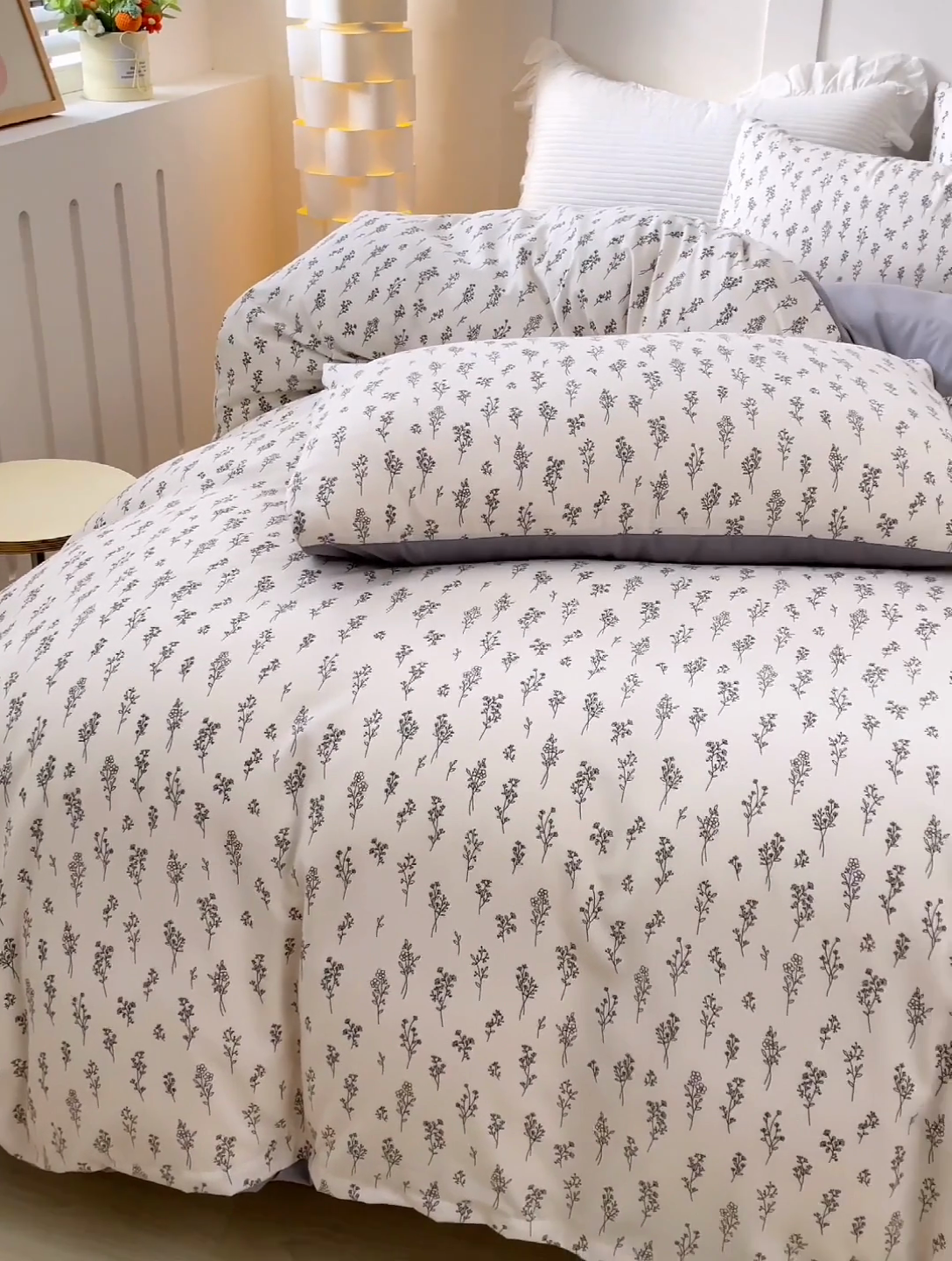 91家纺网 家纺一手货源 找家纺 汣沐生活 2025新款针织棉印花款四件套 小晴天