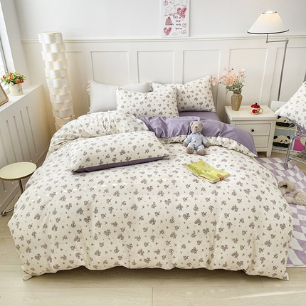 91家纺网 家纺一手货源 找家纺 （总）汣沐生活 2025新款针织棉印花款四件套