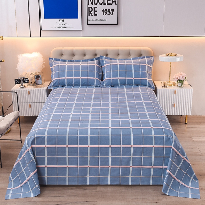 91家纺网 家纺一手货源 找家纺 润淳家居 2025新款老粗布三件套及单品 格恋