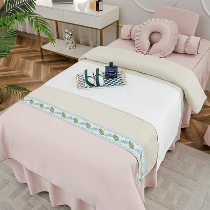 千姿坊 2025新款床罩四件套-叶语 叶语-粉