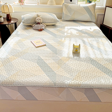 富馨莱 2025新款A类凉感丝空气纤维凉席床笠款 简约