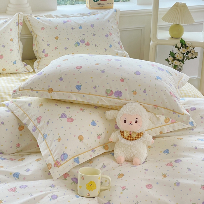 91家纺网 家纺一手货源 找家纺 铭博家纺 新款直播爆款网红全棉四件套13070印花吊边一字绣纯棉被套工艺款 星奈