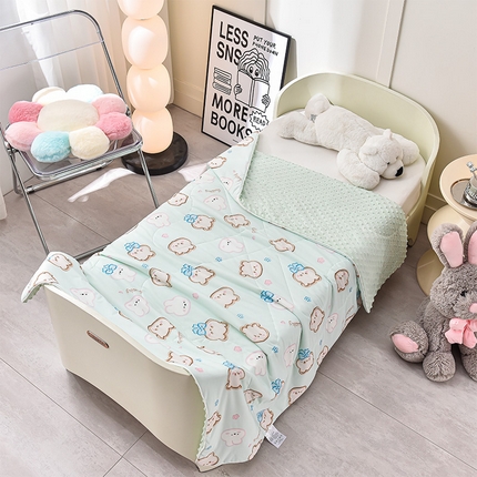 91家纺网 家纺一手货源 找家纺 （总）嗨生活_2025年爆款 A类冰豆豆凉感丝被 儿童夏被 幼儿园被 直播 团购首选_1477