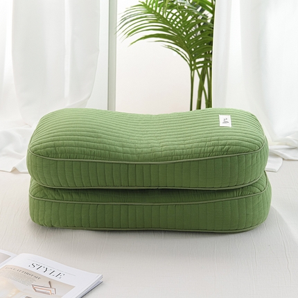 91家纺网 家纺一手货源 找家纺 （总）仁宇枕业2025新款新品 全棉磨毛全荞麦枕头韩式砂洗全荞麦枕头枕芯