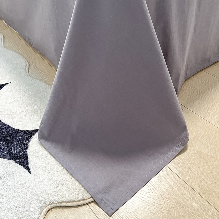 91家纺网 家纺一手货源 找家纺 卡巴伦家纺 2025新款40支纯棉A类水洗棉四件套风格2 水晶灰