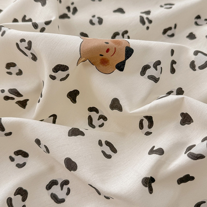 91家纺网 家纺一手货源 找家纺 绵庭家纺 2025新款12868全棉套件单品系列二四件套 豹纹小熊