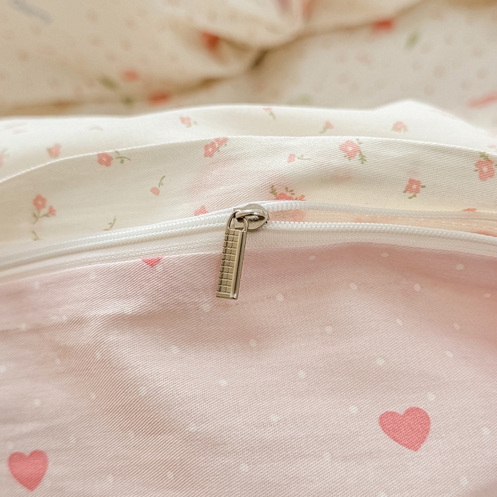 91家纺网 家纺一手货源 找家纺 绵庭家纺 2025新款12868全棉套件单品系列二单被套 樱桃甜宠