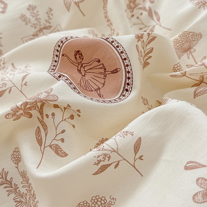 91家纺网 家纺一手货源 找家纺 绵庭家纺 2025新款12868全棉套件单品系列二单被套 烟染秋色