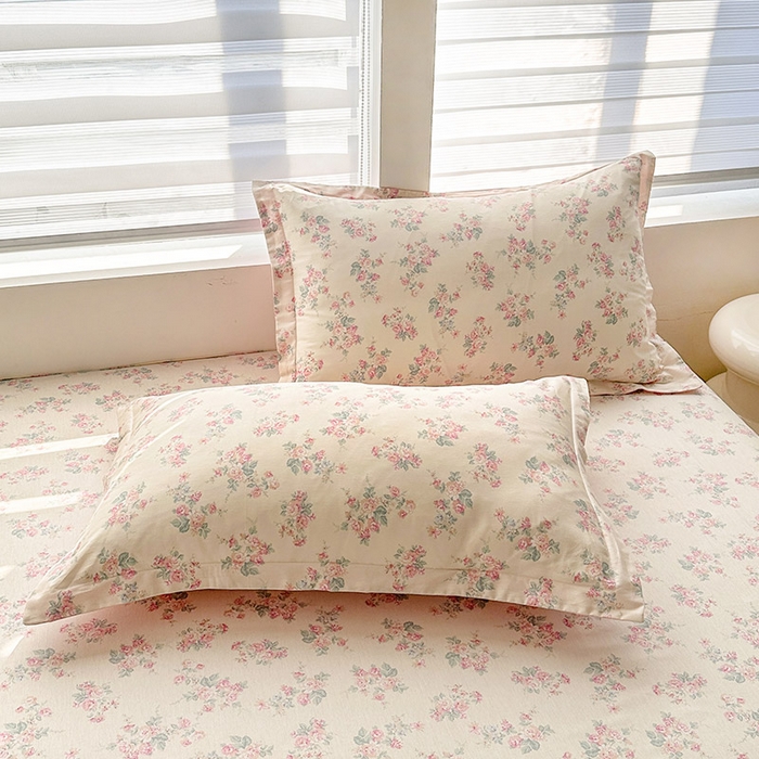 91家纺网 家纺一手货源 找家纺 绵庭家纺 2025新款12868全棉套件单品系列二四件套 若薇