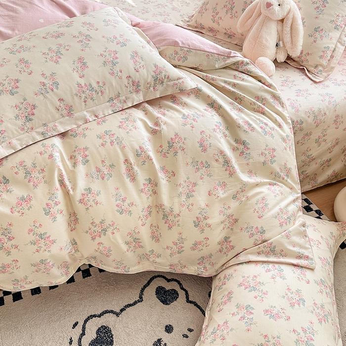 91家纺网 家纺一手货源 找家纺 绵庭家纺 2025新款12868全棉套件单品系列二四件套 若薇