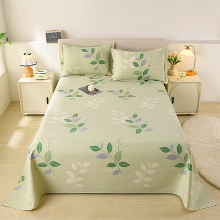 润淳家居 2025新款老粗布三件套及单品 叶韵风韵 绿