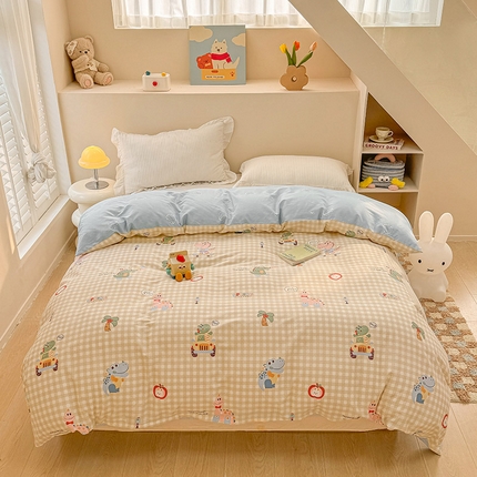 91家纺网 家纺一手货源 找家纺 （总）绵庭家纺 2025新款12868全棉套件单品系列二单被套