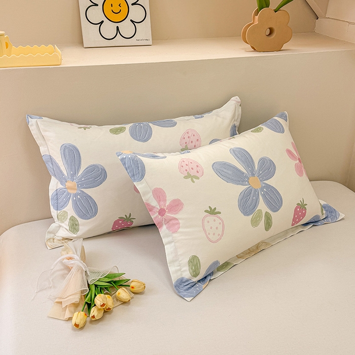 91家纺网 家纺一手货源 找家纺 绵庭家纺 2025新款12868全棉套件单品系列二四件套 伊恋花韵