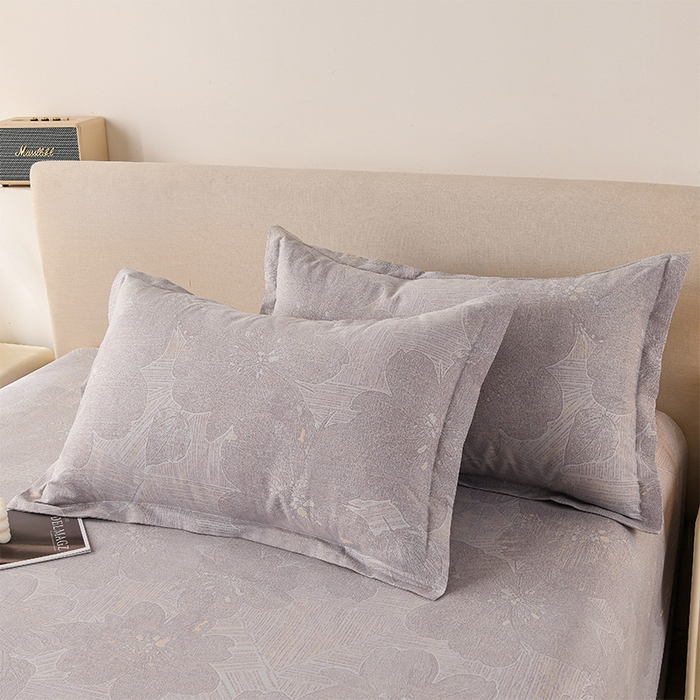 91家纺网 家纺一手货源 找家纺 润淳家居 2025新款老粗布三件套及单品 卿卿佳人 灰