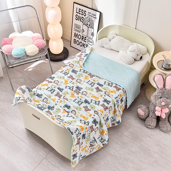 91家纺网 家纺一手货源 找家纺 嗨生活_2025年爆款 A类冰豆豆凉感丝被 儿童夏被 幼儿园被 直播 团购首选_1477 欢乐牧场