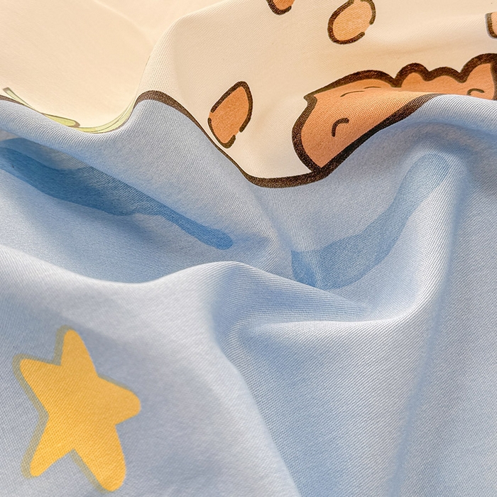 91家纺网 家纺一手货源 找家纺 2025新款12868全棉套件单品系列二单床笠 太空旅行