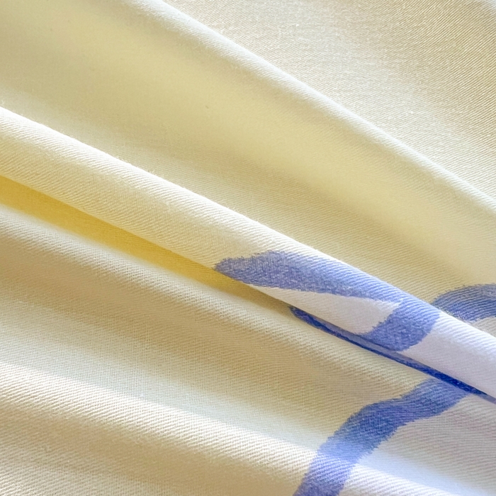 91家纺网 家纺一手货源 找家纺 世爵2025春夏新款全棉纯棉印花系列单床单 床单单件 吉祥兔