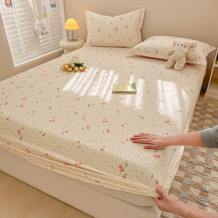 2025新款12868全棉套件单品系列二单床笠 樱桃甜宠