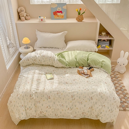 91家纺网 家纺一手货源 找家纺 （总）绵庭家纺 2025新款12868全棉套件单品系列二单被套