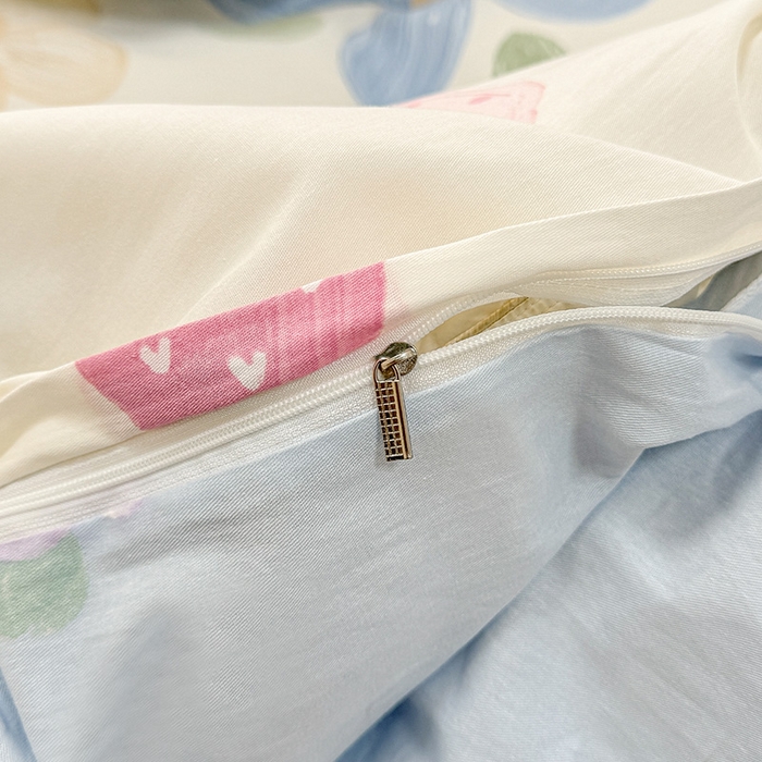 91家纺网 家纺一手货源 找家纺 绵庭家纺 2025新款12868全棉套件单品系列二单被套 伊恋花韵