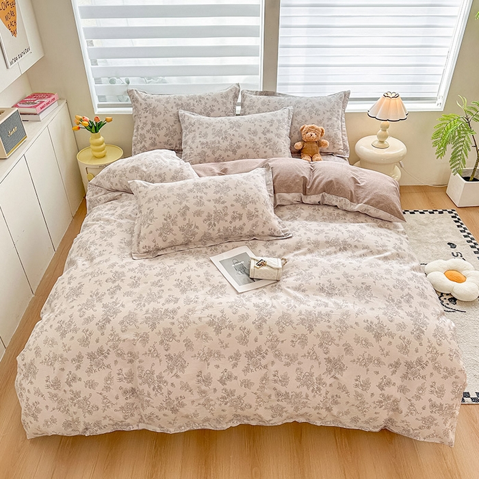 91家纺网 家纺一手货源 找家纺 绵庭家纺 2025新款12868全棉套件单品系列二四件套 摩菲