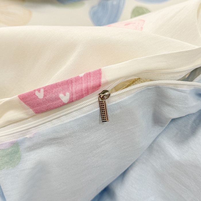 91家纺网 家纺一手货源 找家纺 绵庭家纺 2025新款12868全棉套件单品系列二四件套 伊恋花韵