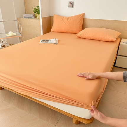 91家纺网 家纺一手货源 找家纺 （总）晓时候 2025新款100%全棉色织水洗棉床笠全棉床笠纯棉床笠