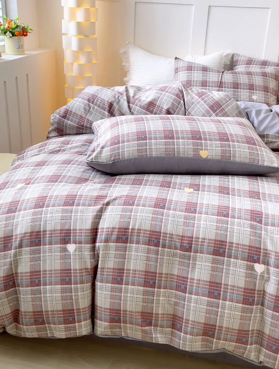 91家纺网 家纺一手货源 找家纺 汣沐生活 2025新款针织棉印花款四件套 嫣然