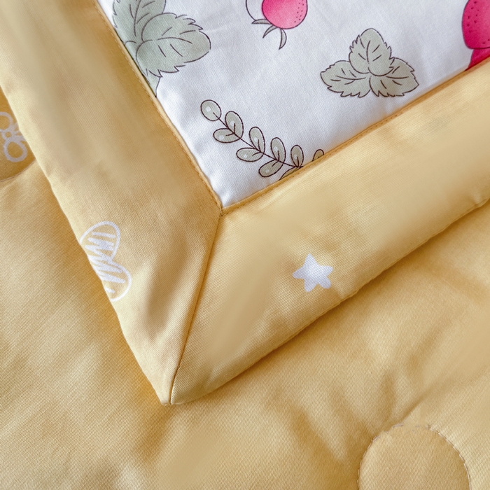 91家纺网 家纺一手货源 找家纺 宜梦家居【需要买家秀请联系老板】 2025新款双面纯棉夏被夏凉被系列 爱的莓莉