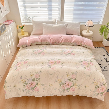 91家纺网 家纺一手货源 找家纺 （总）绵庭家纺 2025新款12868全棉套件单品系列二单被套