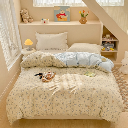 91家纺网 家纺一手货源 找家纺 （总）绵庭家纺 2025新款12868全棉套件单品系列二单被套