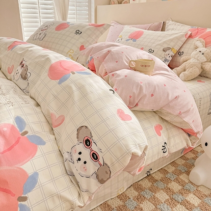 91家纺网 家纺一手货源 找家纺 （总）绵庭家纺 2025新款12868全棉套件单品系列二四件套