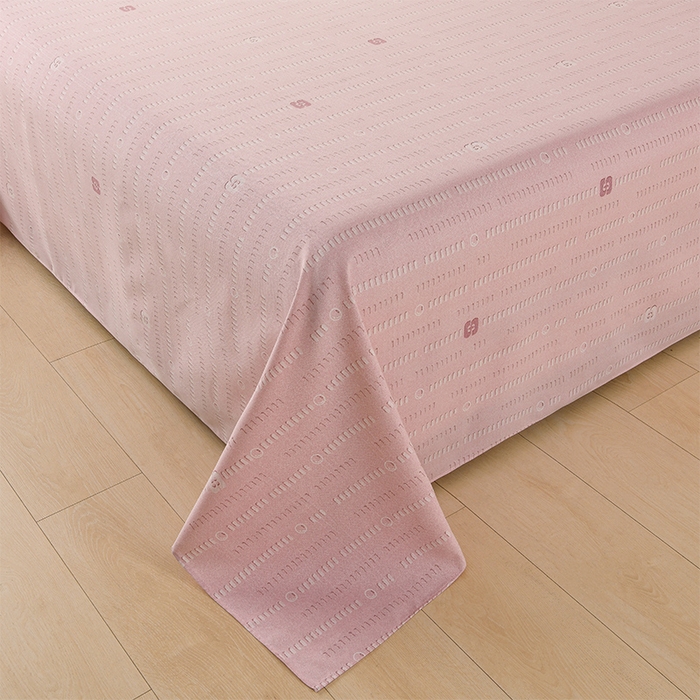 91家纺网 家纺一手货源 找家纺 润淳家居 2025新款老粗布三件套及单品 情话 豆沙