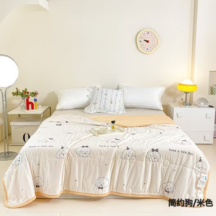 91家纺网 家纺一手货源 找家纺 （总）悦织湾家纺2025新款冰丝冰激凌夏被