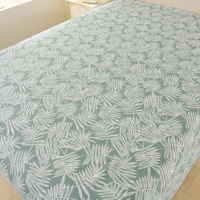 91家纺网 家纺一手货源 找家纺 润淳家居 2025新款老粗布三件套及单品 梦幻叶