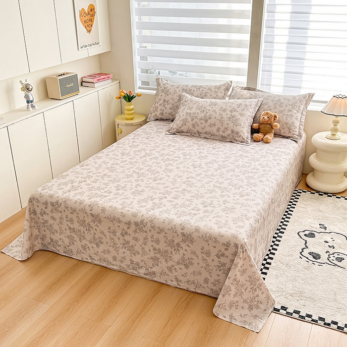 91家纺网 家纺一手货源 找家纺 绵庭家纺 2025新款12868全棉套件单品系列二单床单 摩菲