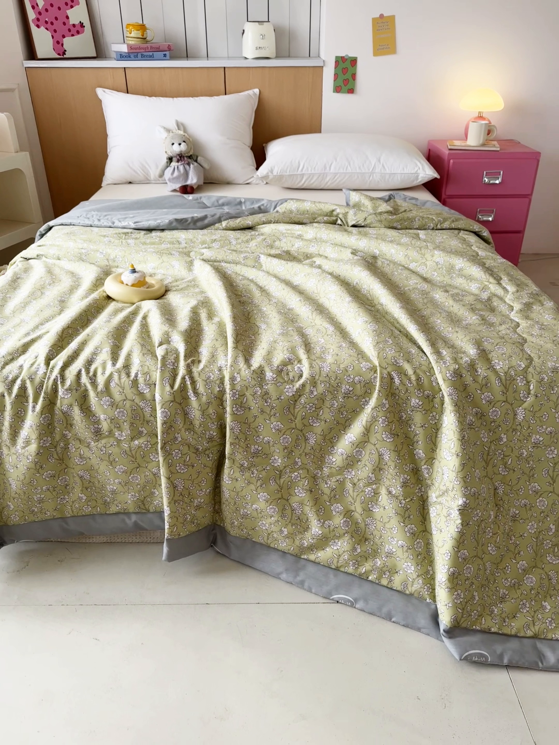 91家纺网 家纺一手货源 找家纺 宜梦家居【需要买家秀请联系老板】 2025新款双面纯棉夏被夏凉被系列 富贵满满