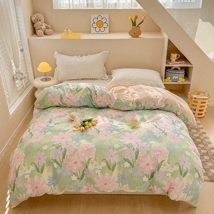 91家纺网 家纺一手货源 找家纺 （总）绵庭家纺 2025新款12868全棉套件单品系列二单被套