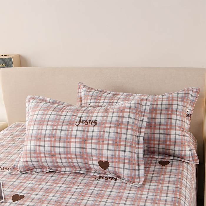 91家纺网 家纺一手货源 找家纺 润淳家居 2025新款老粗布三件套及单品 恋爱格 咖