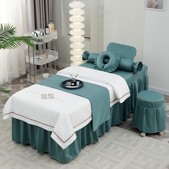 91家纺网 家纺一手货源 找家纺 千姿坊 2025新款床罩四件套-倾城 倾城-紫+白