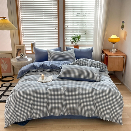 91家纺网 家纺一手货源 找家纺 （总）卡巴伦家纺 2025新款40支纯棉A类水洗棉四件套风格2