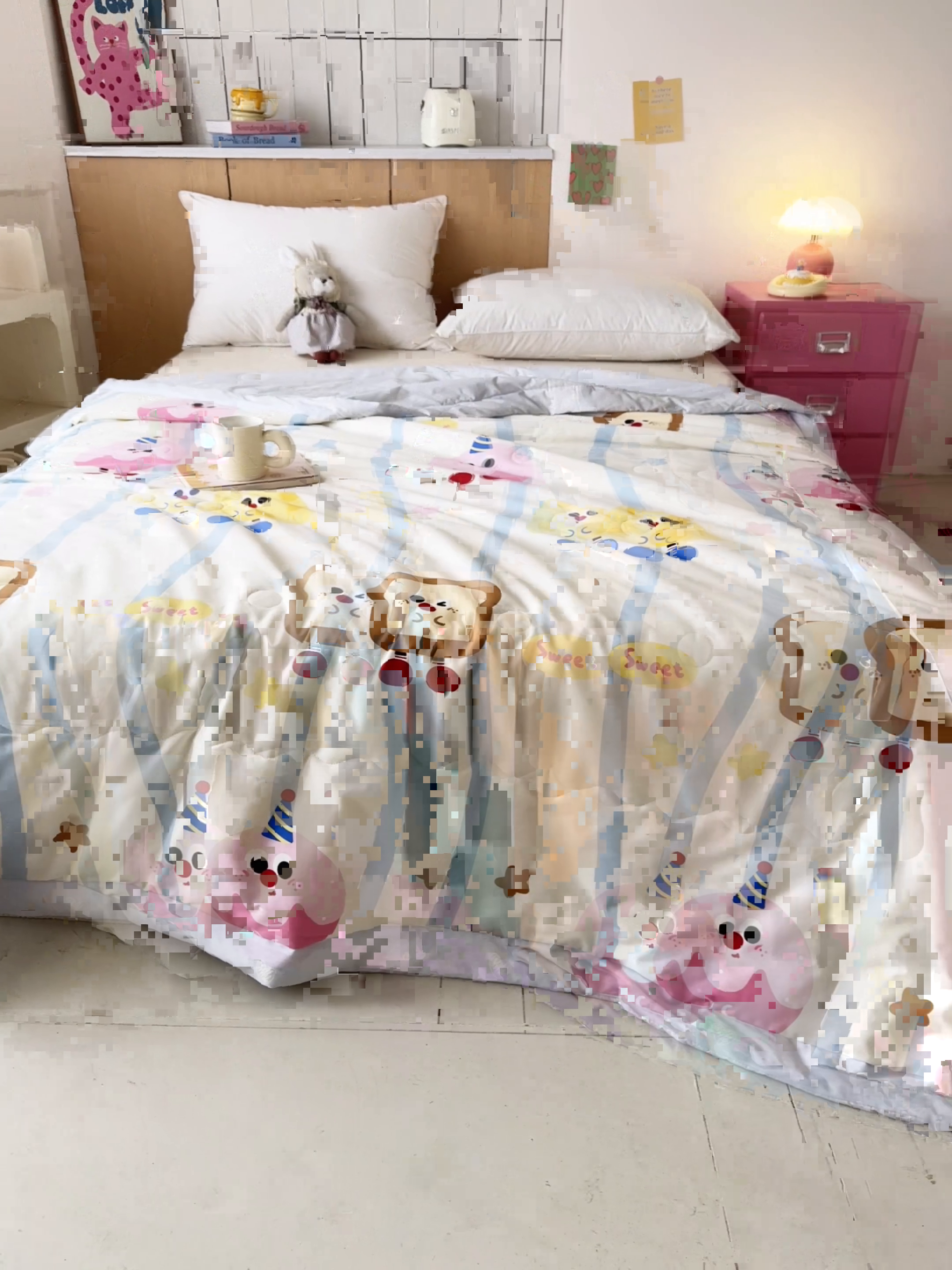 91家纺网 家纺一手货源 找家纺 宜梦家居【需要买家秀请联系老板】 2025新款双面纯棉夏被夏凉被系列 克洛伊