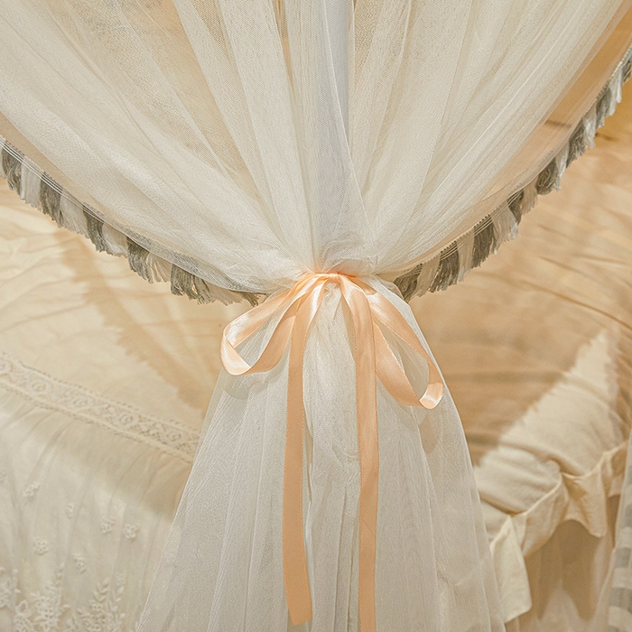 91家纺网 家纺一手货源 找家纺 锦逸家居 2025新款四季款三开门落地床幔蚊帐 幻城-优漫时刻