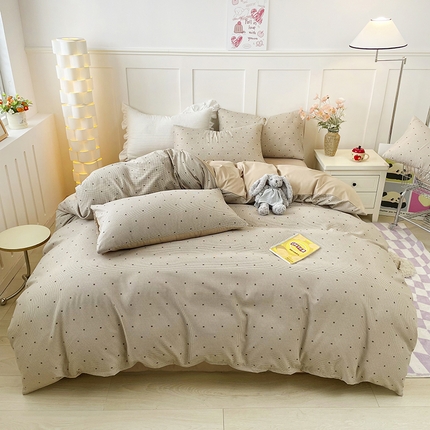 91家纺网 家纺一手货源 找家纺 （总）汣沐生活 2025新款针织棉印花款四件套