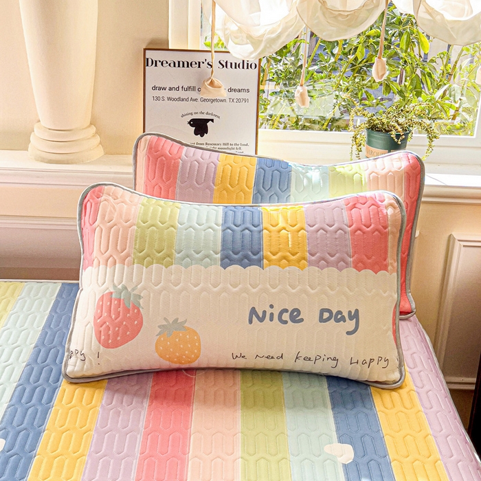 91家纺网 家纺一手货源 找家纺 （总）富馨莱 2025新款A类凉感丝空气纤维凉席床笠款