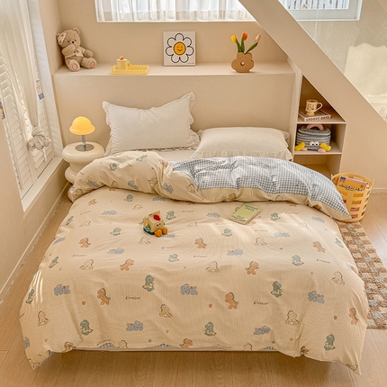 91家纺网 家纺一手货源 找家纺 （总）绵庭家纺 2025新款12868全棉套件单品系列二单被套