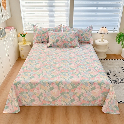 91家纺网 家纺一手货源 找家纺 （总）绵庭家纺 2025新款12868全棉套件单品系列二单床单