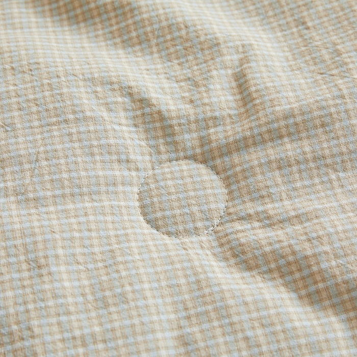 91家纺网 家纺一手货源 找家纺 金喜2025 新款全棉色织水洗棉夏被夏凉被夏天薄被子-羽丝棉单夏被系列 夏末蓝